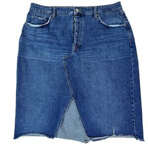 Old Navy Skirt Womens 16 Denim Pamela Higher High Rise Secret Slim Pockets